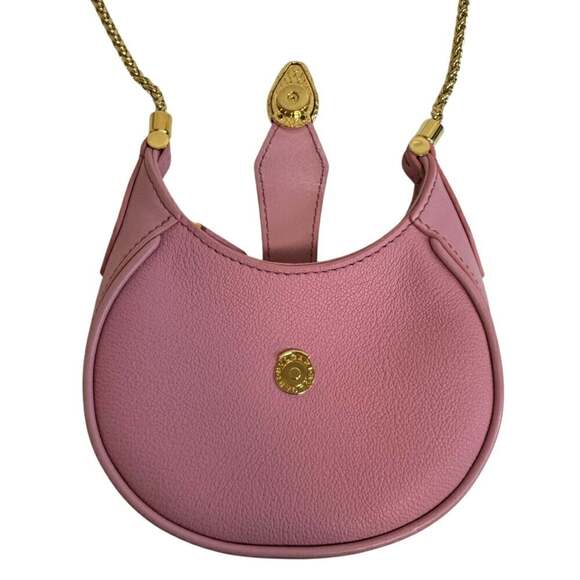 BVLGARI Ellipse Micro Chain Shoulder Bag, Snake Serpenti Pink, Women's - Picture 8 of 12